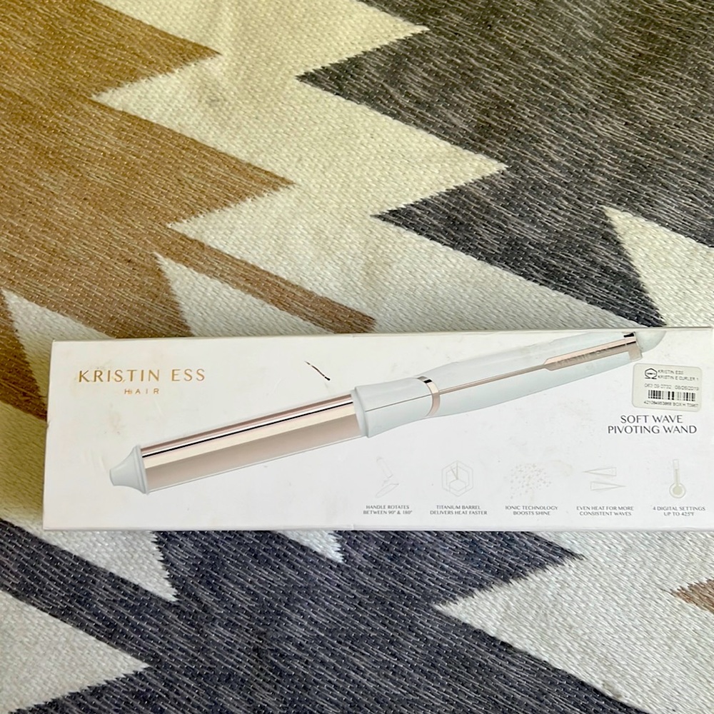 Kristin ess gold and white magic wand curling iron